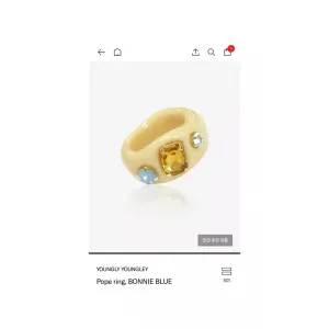 영리영리 포프링 보니 블루 옐로우 반지 노란색 pope